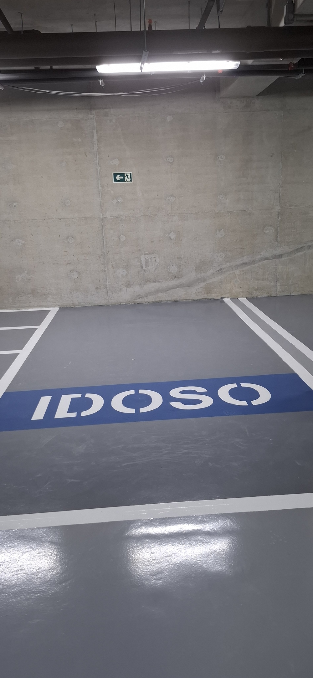 Pintura epóxi / poliuretano Estacionamento